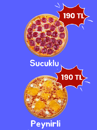 Sucuklu Peynirli Pizza